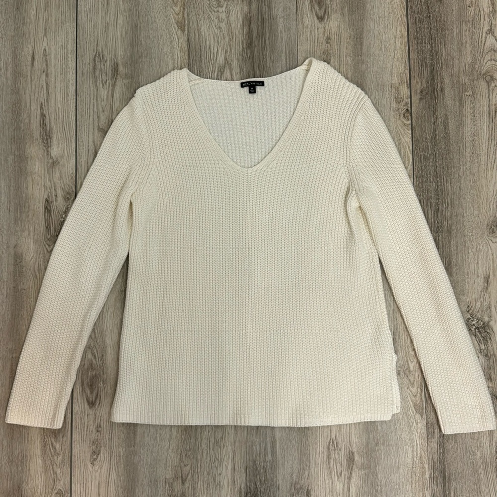 J. Crew Merchantile women’s white medium sweater